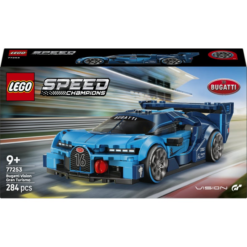 LEGO Speed Champions Bugatti Vision Gran Turismo Hyper Sports Car 77253 Building Toy Set (284 Pieces) - Image 2